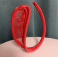Spez.-String Rot mit Sexy-Blumen C-String für die Frau